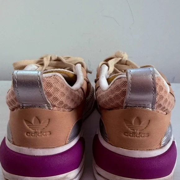 Adidas Women’s Supercourt RX 'Linen' Tan Cream Pink FV3699 Sneakers Size 6 - Picture 9 of 12